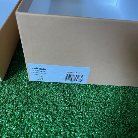 Cult Gaia Authentic Empty Sturdy Beige Shoe Box Soleil Heel Sand  The Cult Gaia - Picture 7 of 10
